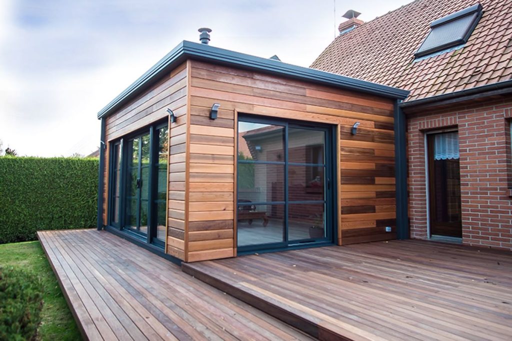 Construction, aménagement et rénovation d'intérieur et d'extérieur en bois dans la région Ile de France ; cuisine dressing, bibliothèque, terrasse en bois, ossature en bois, extension en bois